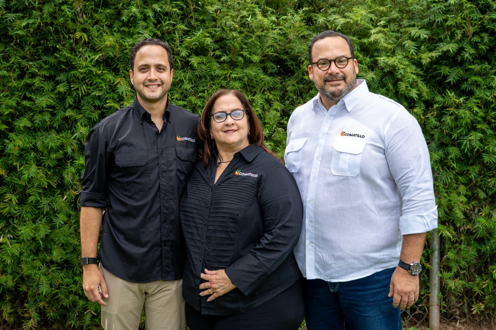 Los tres directores de Campamento Comatillo: Eduardo Rivera, Rita Florentino y Renan Florentino